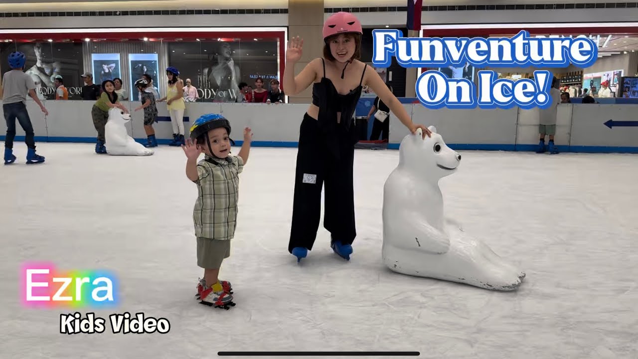 Ice Skating Fun Activities with Baby Ezra | Videos for Kids, Toddler, Children 
