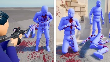 HyperBox - Very Realistic Physics! Active Euphoria Ragdoll and Gore! #66