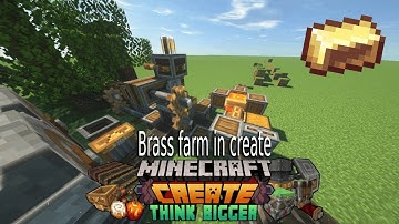 Create mod Minecraft - How to automate brass in create