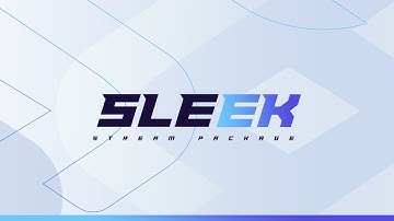 Sleek Twitch Overlay : Minimalist Stream Package