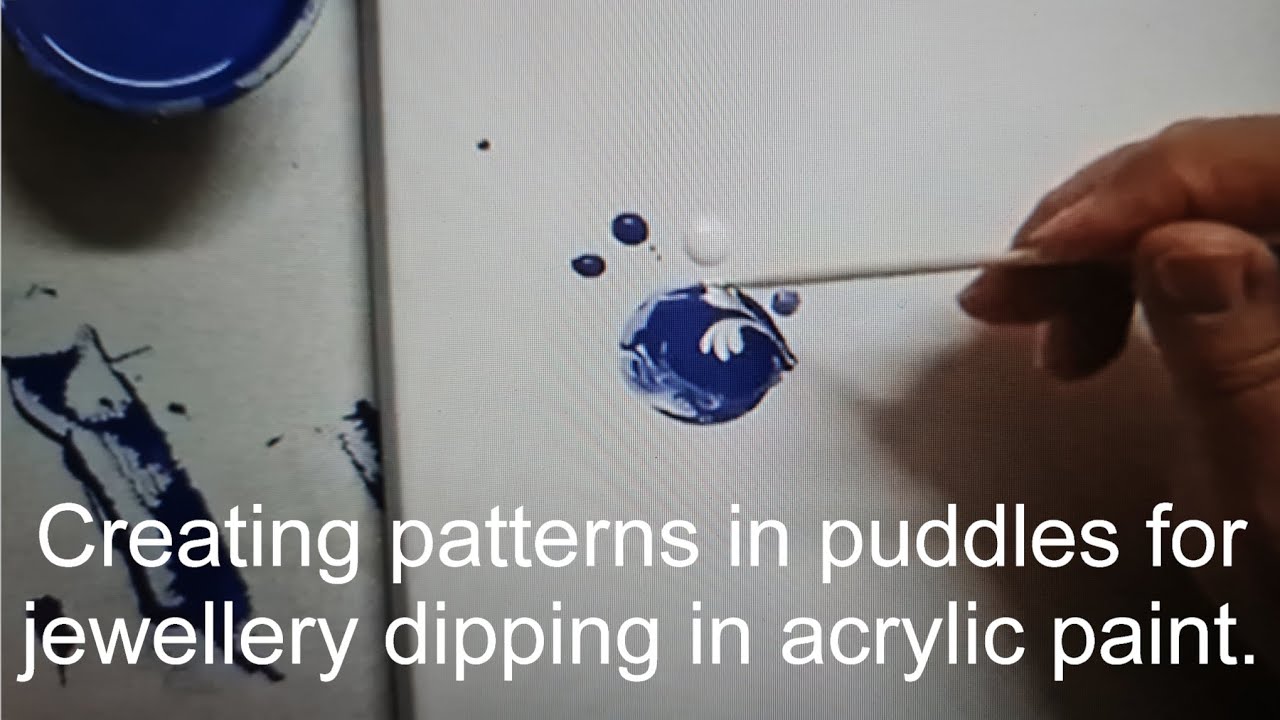 #68 Погружение в лужи. Создание украшений с помощью акрилового искусства. Акриловая заливка.