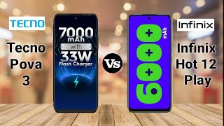 Tecno Pova 3 Vs Infinix Hot 12 Play   Coparison  Sb Tech