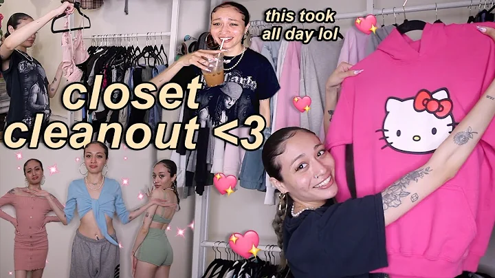 cleaning out my closet cause im finally in my  *co...