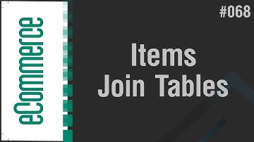 eCommerce Shop in Arabic #068 - Items - Join Categories, Users Tables