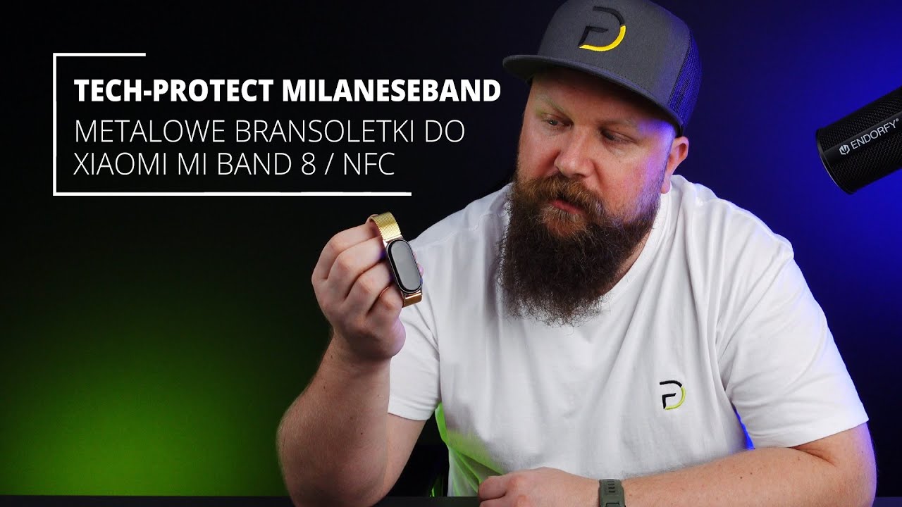 Metalowe, Eleganckie Bransoletki, Paski do Xiaomi Mi Band 8 / 8 NFC - Tech-Protect MilaneseBand