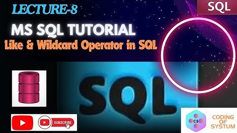 || Like operator in SQL for Data Analytics: The Complete Tutorial || #sql #database