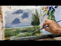 Paint Grasses loosely in Acrylics without Fear!! Watch the transformation