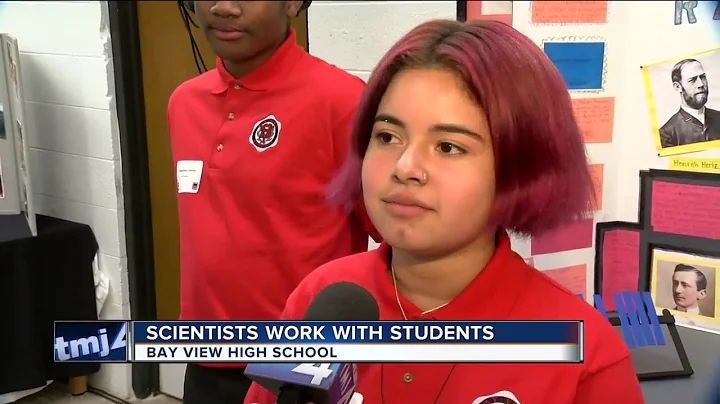 Scientists work side-by-side with students at Bay View High School