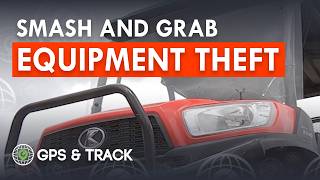 Heavy equipment theft caught with gps tracker.