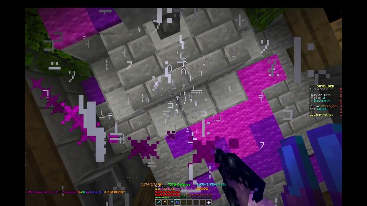 POV Rainbow rune Hypixel Skyblock YouTube