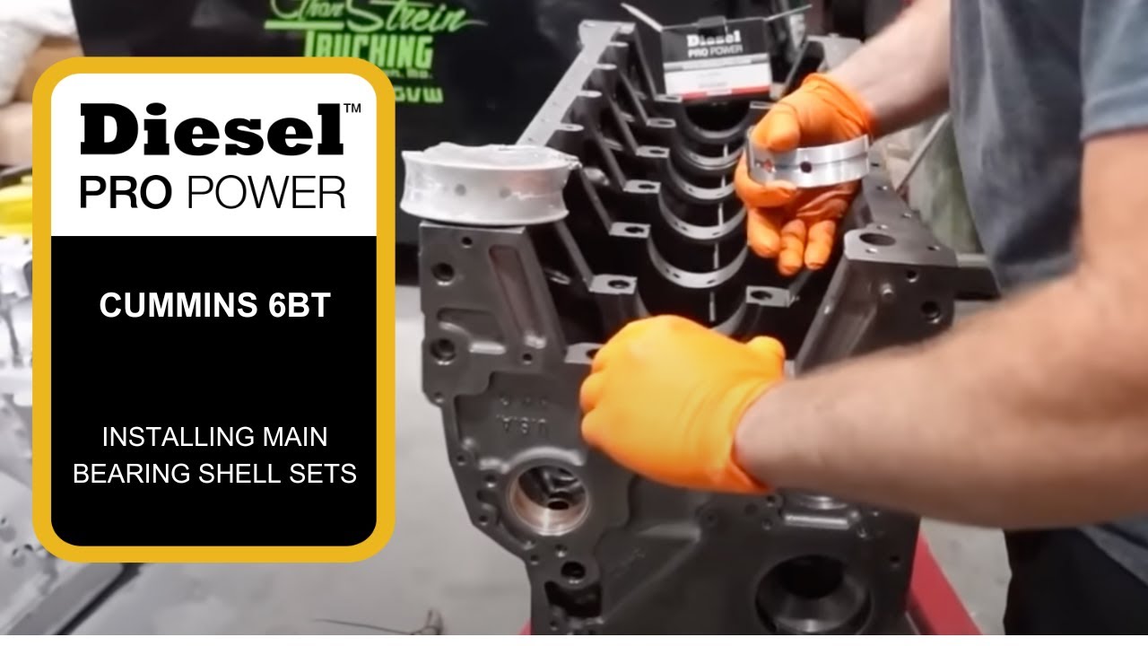 Cummins 6BT -  Installing  Main Bearing Shell Sets