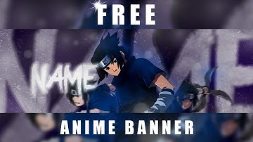 How to Make a FREE Anime Banner 2023 | Sasuke Themed | Pixlr Tutorial