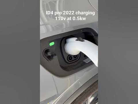 Why is red light blinking when charging ID4 using factory charger cable