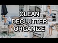 EXTREME CLEAN WITH ME | CLEANING + DECLUTTERING AND ORGANIZING | ALL DAY CLEANING MOTIVATION