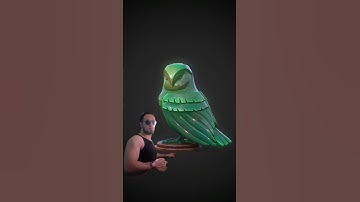 how to make an owl / speed up Tutorial. #3d #blender #stylized #gamedev #3dmodeling #sculpting