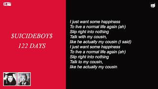 $UICIDEBOY$ - 122 DAYS (LYRICS IN DESCRIPTION) chords