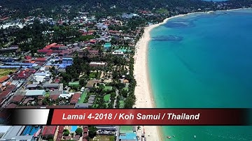 Lamai Beach 4-2018 / Koh Samui / Thailand / overflown with my drone