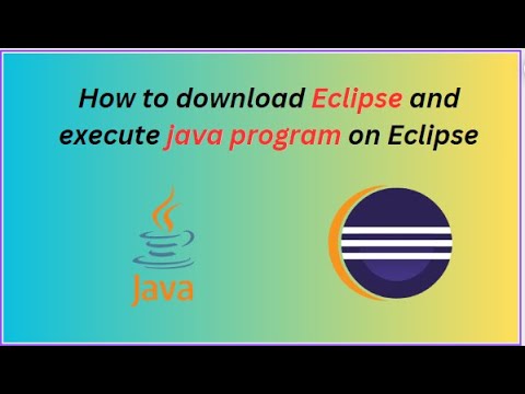 How to download eclipse and execute program on Eclipse - YouTube