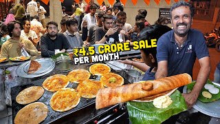 4.5 CR Monthly Street Food India  Rameshwaram Cafe + Srinivasa Tiffin Center  Desi Ghee Dosa