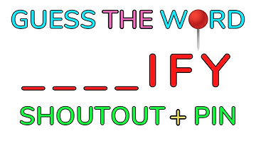 if you guess the word you get a shoutout