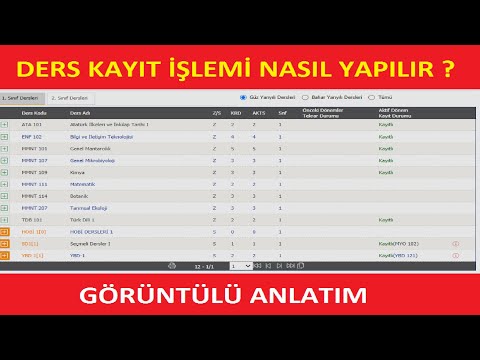 Video: Ders kayıt sistemi nedir?