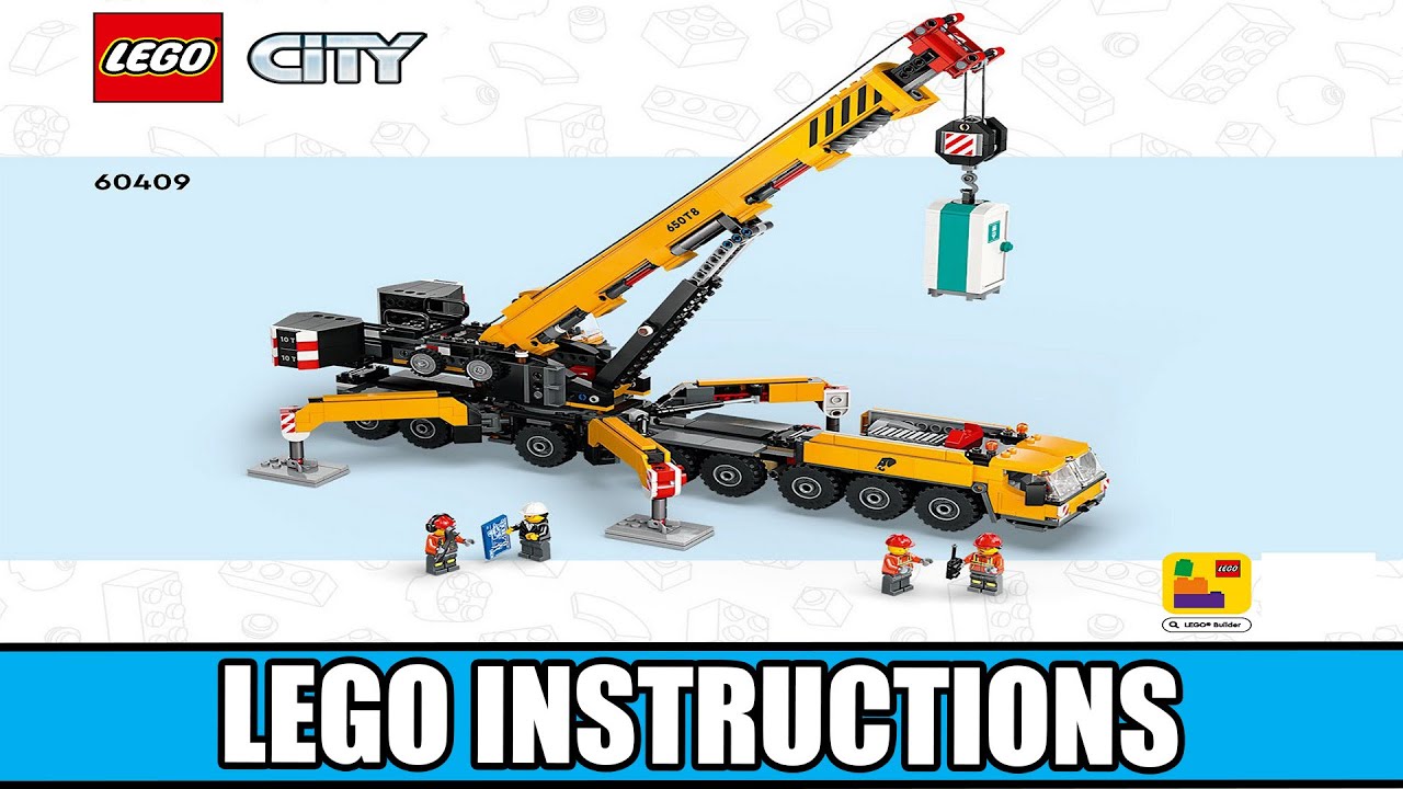 City - Mobile Construction Crane - Construction LEGO instructions