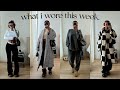 WHAT I WORE THIS WEEK | new basics, uggs, long coats &amp; comfy fits!
