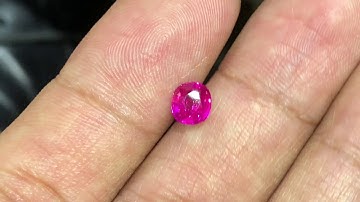 Ruby Facet lục yên 1,2 ct thiên nhiên 100% nguyên bản đỏ hồng - IRUBY
