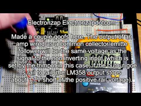 LM358 dual op amp output continuous ground short circuit multimeter ...