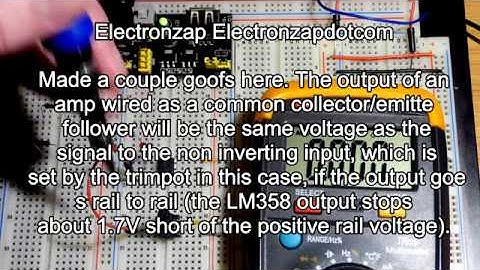 LM358 dual op amp output continuous ground short circuit multimeter current and voltage test