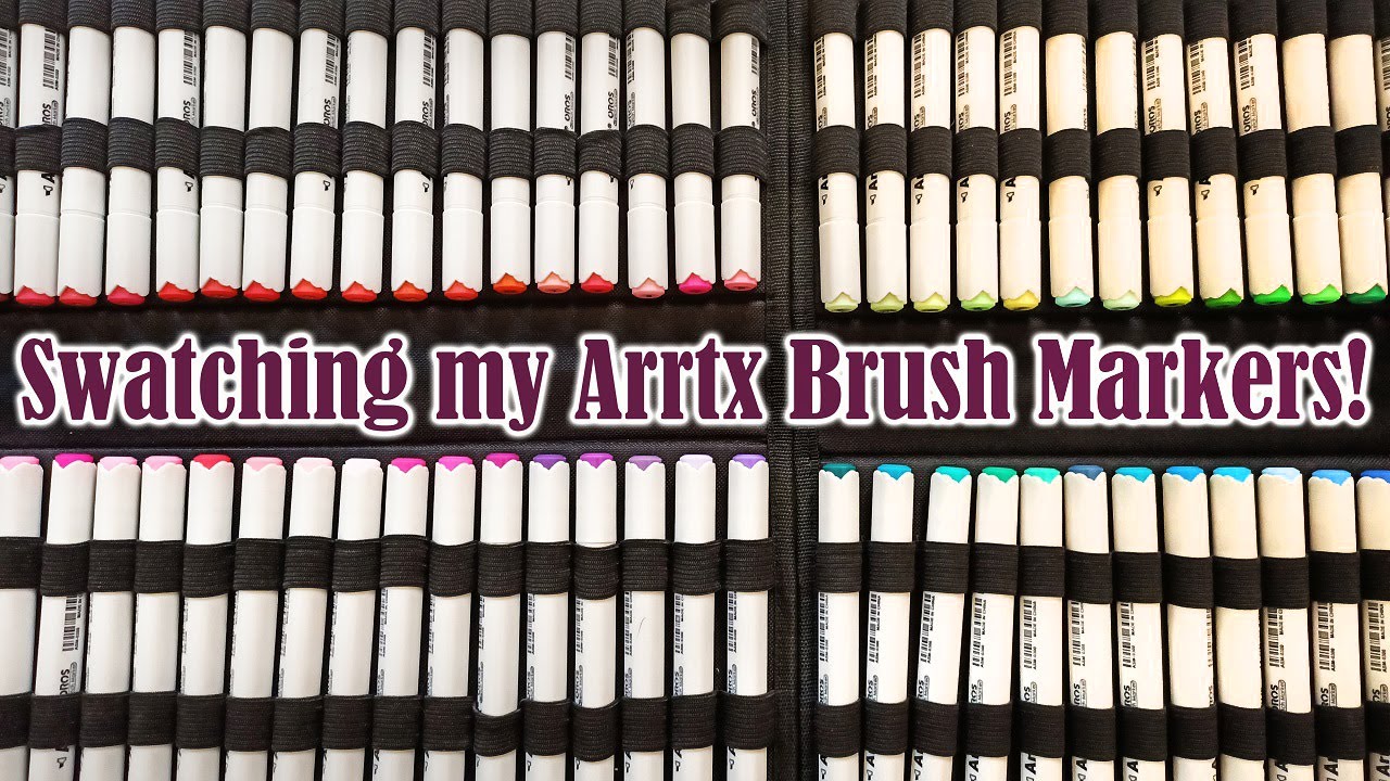 Swatching My Entire Collection of Arrtx Oros Brush Markers! Plus a