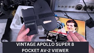 Apollo Vintage Super 8 AV-2 viewer with adapter (pocket eyepiece film movie projector)