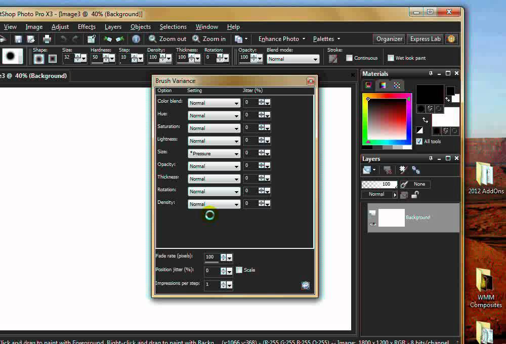Adjusting PSP Brush Variance for a Tablet YouTube
