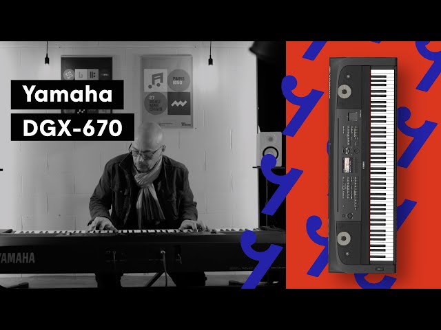 Piano numérique Yamaha DGX670, clavier arrangeur 88 touches