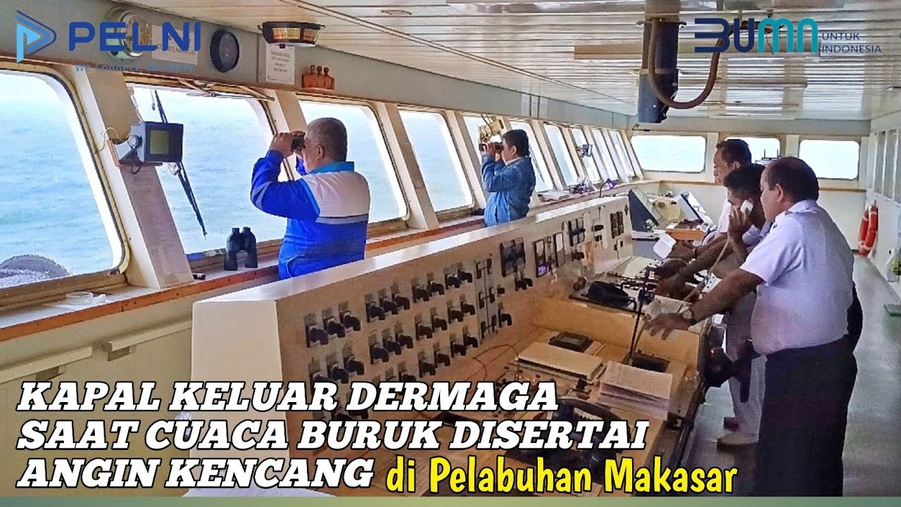 KM. DOBONSOLO TERTUNDA BERANGKAT KARENA ANGIN KENCANG DARI LAUT || PELABUHAN MAKASAR