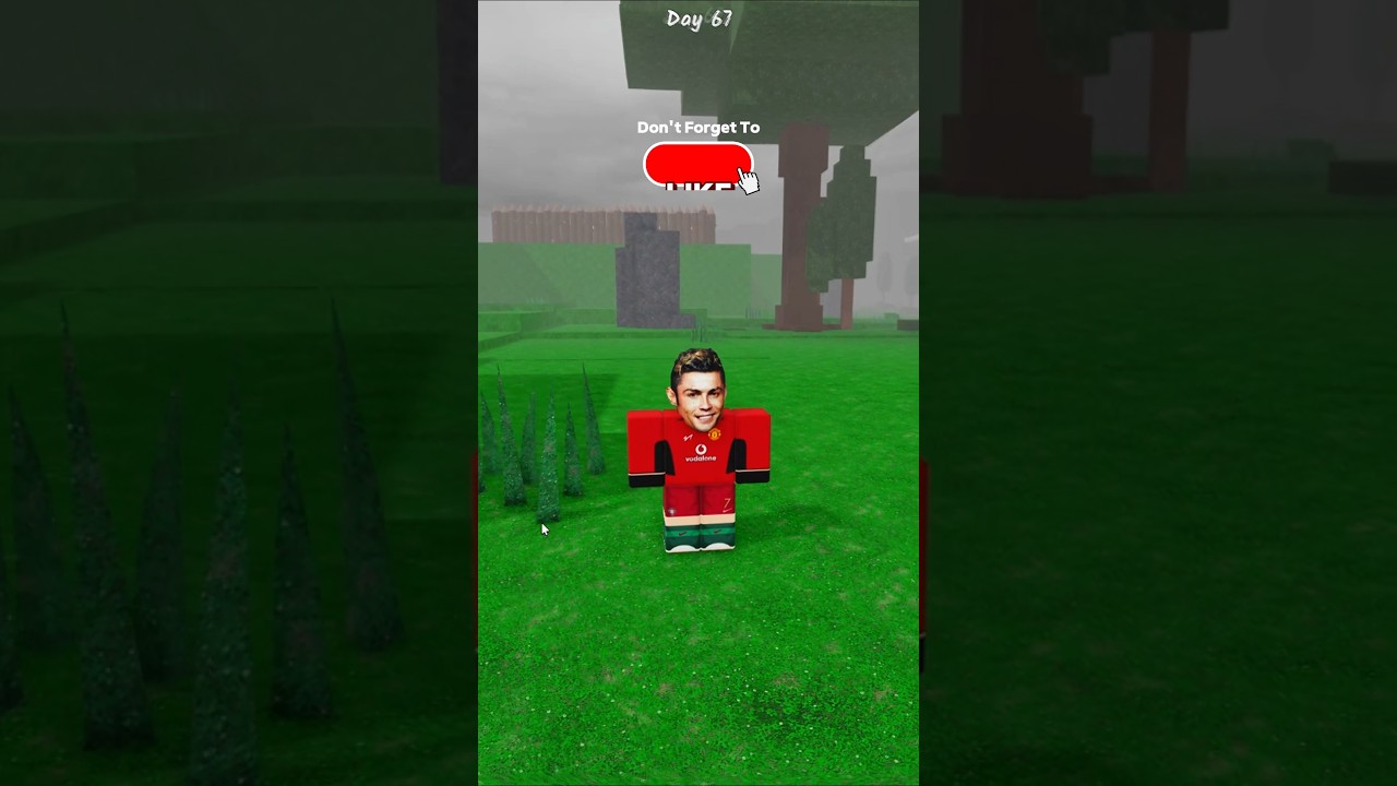 I Found Cristiano Ronaldo In 99 Nights In The Forest! #shorts #roblox #99nightintheforest