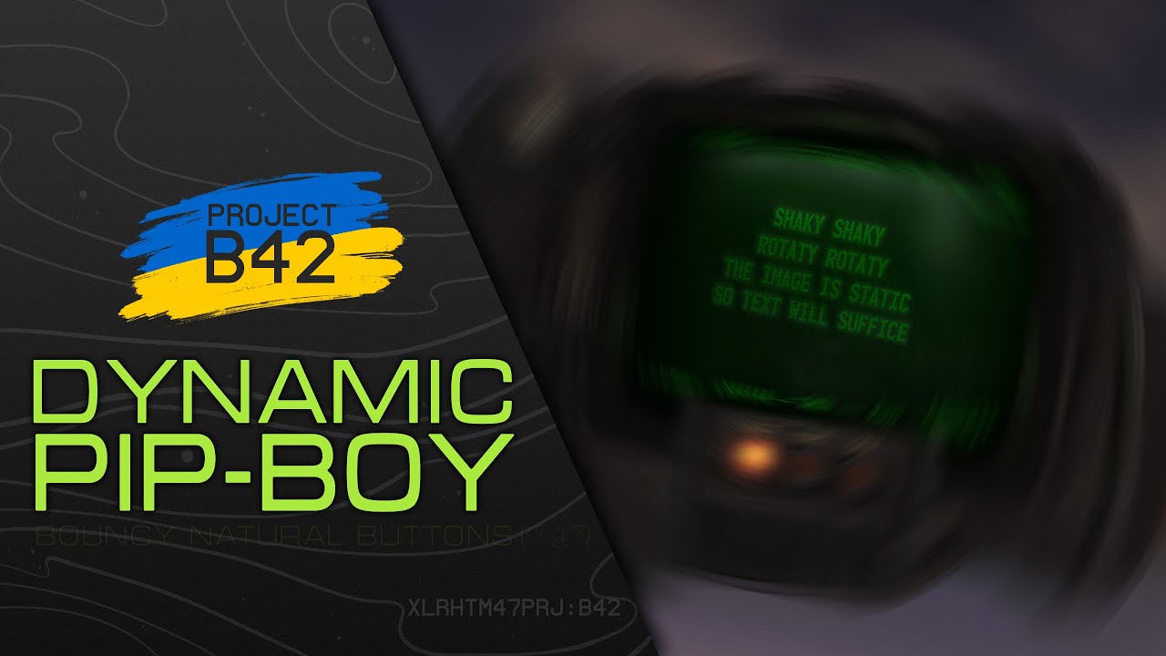 B42 Dynamic Pip-Boy - Bouncy Natural Buttons - RELEASE - YouTube
