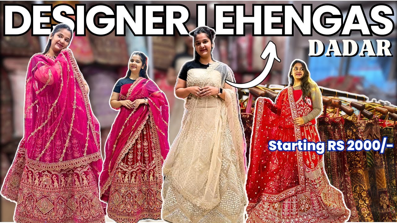 Lehenga starting at Rs 2000/- Bridal & Bridesmaid Lehenga shopping Mumbai | Anushka Fashion Dadar