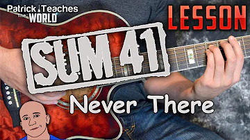 Sum 41-Never There-Guitar Lesson-Tutorial-How to Play-Chords-Easy