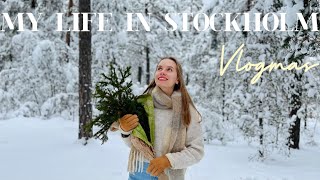 My life in Stockholm | Winter photo shoot ❄️🎄 and Christmas decorations in the city ⭐️