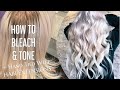 BLEACH AND TONE | Icy Platinum Blonde + Hand Tied Wefts