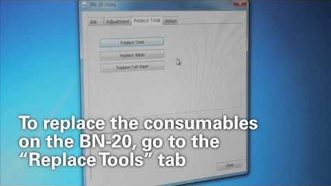 BN-20 How to use: 4-5 The "Replace Tools" Tab