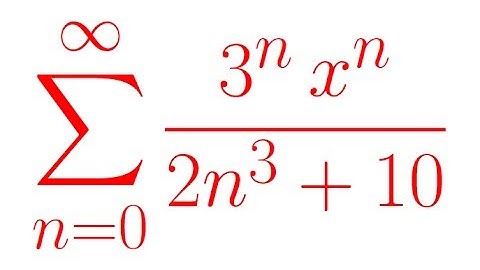 Power Series: Radius and Interval of Convergence