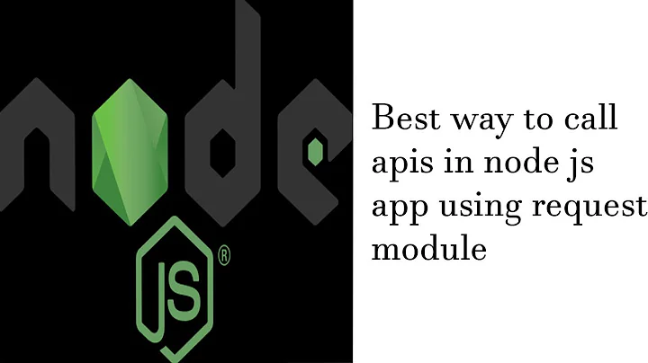 How to call rest api from Node js?