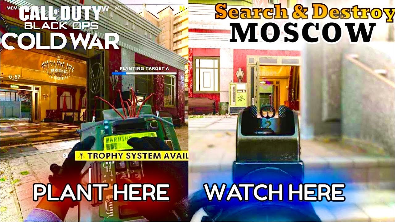 SnD INSANE Bomb Spots on MOSCOW! (Competitive COD) [Black Ops Cold War Search and Destroy]