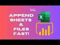 Master Power BI in Minutes: Append Multiple Sheets &amp; Workbooks Using Power Query!