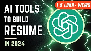 How To Write A MIND-BLOWING Resume With ChatGPT - FULL TUTORIAL With TEMPLATE