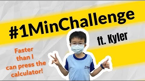 #1MinChallenge EP11 | This boy calculates FASTER than I can press the calculator!? ft. Kyler Chng