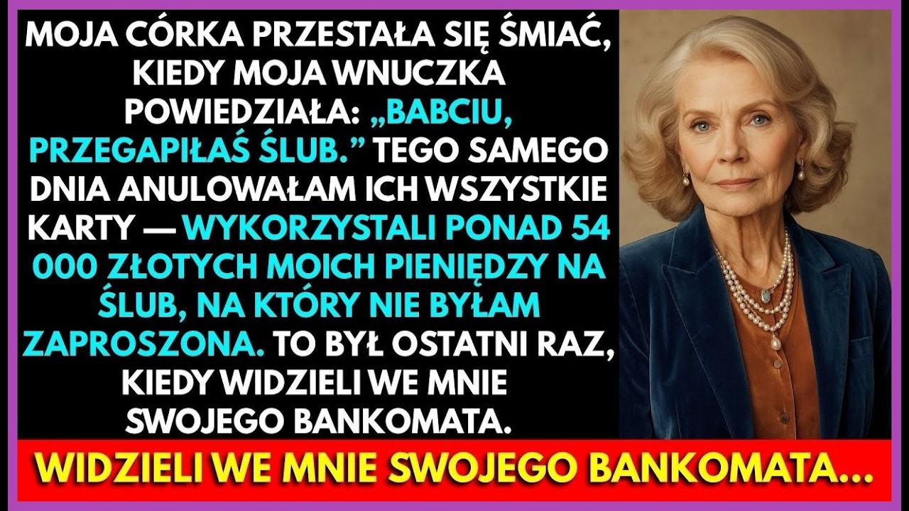 Gdy Wnuczka Powiedziała „Babciu, Przegapiłaś Ślub”, Moja Córka Przestała Się Uśmiechać — Potem…