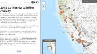 Interactive maps to track wildfires across the western us